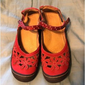 JBU by Jambu- Women’s Wildflower Red Mary Jane Hiking Walking Sandals- 9M